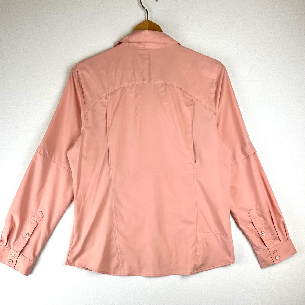 Columbia Kestrel Trail Lite Button Down Adjustable Roll Tab Shirt Outdoors - Picture 5 of 9